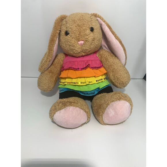 Build a Bear Workshop BAB W Brown Bunny Rabbit Plus - Picture 1 of 9
